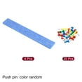 thumbnail image 3 of Uxcell Felt Bulletin Board Bar Strip Self Adhesive Wall Pin Board, Sky Blue 4 Pack, 3 of 6