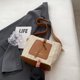 thumbnail image 5 of Bolso tipo cubo para mujer, tejido de paja de PU, bolso de viaje sencillo para mujer (marrón) Ndcxsfigh Para Estrenar, 5 of 7