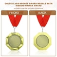 thumbnail image 4 of Uxcell Award Medals, Prize Medals Winner Award with Neck Ribbon for Competition Gold, 4 of 7