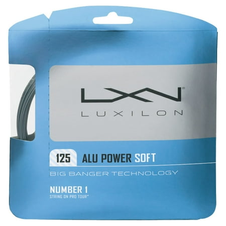 UPC: 0887768269500 | Luxilon ALU Power Soft 16L Tennis String Silver ( Silver )
