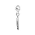 thumbnail image 4 of Sterling Silver Rhodium-Plated Polished Antiqued Believe Charm With Fancy Lobster Clasp, 4 of 4