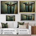 thumbnail image 4 of Designart "Songye Power Mystical African Mask in Green and Blue" People Framed Wall Art Decor - Global Green African Mask Living Room Framed Canvas Art, 4 of 6