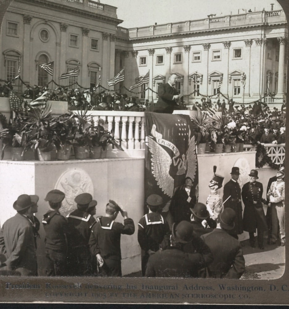 President Theodore Roosevelt Delivering His Inaugural Address History