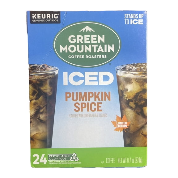 Green Mountain Coffee Roasters, ICED Pumpkin Spice Iced K-Cup Coffee Pods, 24 Count