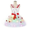thumbnail image 7 of Otqutp 2-8 Years Kids Girls Valentine's Dress Little Girl Love Bow Dress Sequin Heart Dress Princess Dress Birthday Dress Toddler Girl Clothes(A-1,7-8 Years), 7 of 7
