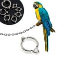 thumbnail image 3 of Tizuqe Parrot Leg Rings Metal Active Opening Foot Ring for Medium Large Bird Alloy Clip, 3 of 20