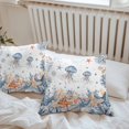 thumbnail image 6 of Jellyfish Coastal Throw Pillow Covers 18x18 Inch Set of 2, Summer Beach Coral Starfish Ocean Waterproof Outdoor Pillow Covers, Decorative Cushion Pillowcases for Couch, Sofa, Bed, Garden, Patio, 6 of 9