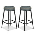 thumbnail image 6 of Bar Stools Set of 2, Counter Height Bar Stools, Kitchen Counter Stools, Mid-Century Modern Backless Counter Stools, 26.3-Inch Tall, Kitchen Island Home Bar, 6 of 9