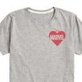 thumbnail image 3 of Marvel - Heart Valentine - Toddler And Youth Short Sleeve Graphic T-Shirt, 3 of 5