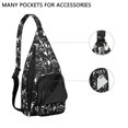 thumbnail image 2 of Bone Design Sling Backpack - Fun Dog Lover Gift, Fashionable Crossbody Pack with Multiple Pockets, 2 of 4