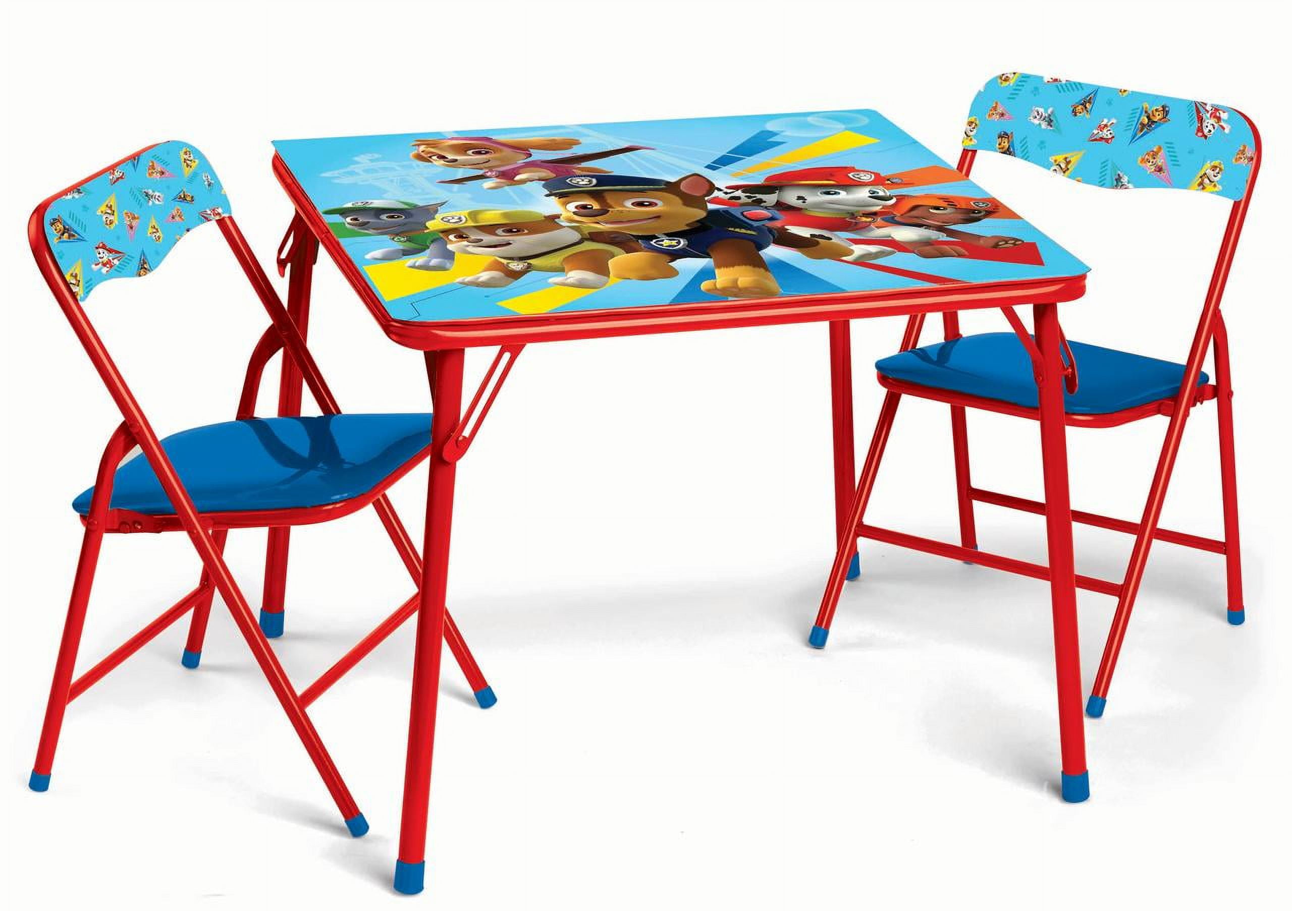 Paw Patrol Children s Activity Table Includes 1 Square Table 2 Chairs Intended for Children Ages 3 to 7 Years