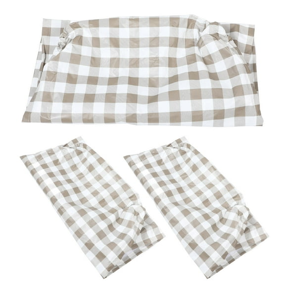 HEMOTON  Fitted Picnic Bench Covers Camping Table Party Child Orange