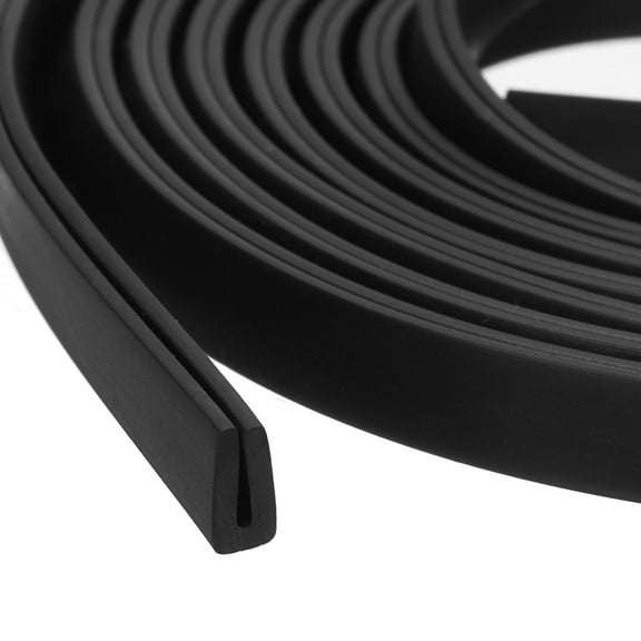 5/32" x 5/16"x 13.1ft Rubber U Channel Edge Trim Flat Type Fit for 1mm Edge