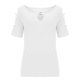 thumbnail image 2 of Gibobby Playera&nbsp;Moda Sexy Tops Hombro Tees Summer Women Short Cold Casual Loose Hollow Short Cold Manga Hollow Cómodo camisetas T camisas（Blanco， XXL), 2 of 5