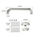 thumbnail image 2 of Stainless Steel Shower Grab Bar,ZUEXT Shower Handle, Bathroom Balance Bar - Safety Hand Rail Support - Handicap, Elderly, Injury, Senior Assist Bath Handle (12 Inch Satin Brushed Nickel), 2 of 7