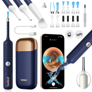 Bebird Earwax Remover, Earsight Plus Otoscope,Flexible Ear Scope Otoscope Camera Light 1920P HD,Ear Cleaner with Portable Case for Adults,Kids,iOS,Android（Dark Blue）