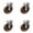 4 Swivel - No Brakes  - Brown, variant on 3 Inch SS High Temp Glass Filled Nylon Wheel Swivel Bolt Hole Caster SCC