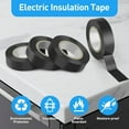 thumbnail image 3 of 6 Pack Electrical Tape,Industrial Grade Electrical Tape,Insulation Tape,Waterproof,High Temp,Insulating Backing,for Electric Wiring Projects,3/4 in x 32.8 ft,Black,Topboutique, 3 of 8