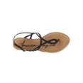 thumbnail image 2 of Womens AR35 Keira Braided Thong Flat Sandals, Black, 10 US, 2 of 5