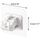 thumbnail image 3 of Curtain Pole Brackets, Self Adhesive Curtain Rod Bracket, 2 Pcs Transparent Curtain Rod Bracket Holders, Bathroom Kitchen Curtain Hook Fixing Rod Holder (2Pcs Clear), 3 of 5