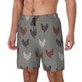 thumbnail image 2 of Fotbe Rooster Men’s Swim Trunks Quick Dry Swim Shorts Board Shorts with Mesh Lining-Small, 2 of 9