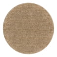 thumbnail image 2 of Unique Loom Soft Solid Shag Collection Area Rug - Aras (3' 3" Round Khaki), 2 of 6