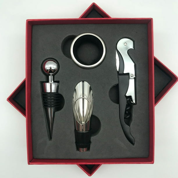Juego de sacacorchos para vino Jadeshay Abridor de Botellas de Vino Acero Inoxidable
