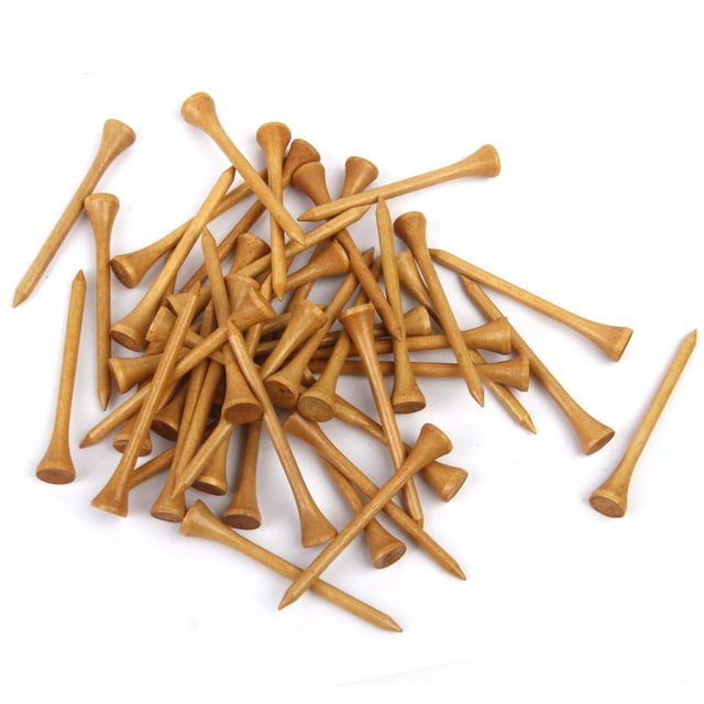 100pc Tees para golf Reducen Herramienta Accesoria para golf para ejercicio del Golf 69 MM Sunnimix Tees de golf de madera
