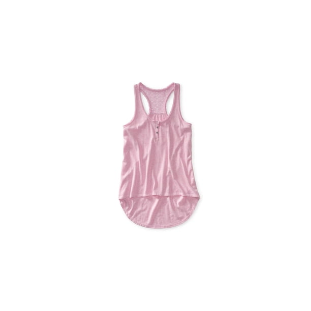 Camiseta Henley Aeropostale Rosa Grande Con Espalda Cruzada