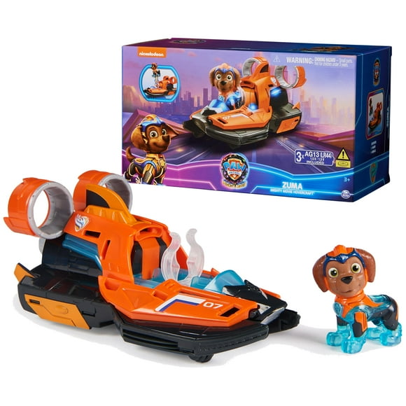 Figura de acción de Paw Patrol, lancha motora de juguete con Zuma Mighty Pups