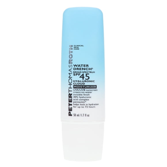 Peter Thomas Roth Crema Hidratante con Ácido Hialurónico Water Drench con FPS 45, 1,7 oz Peter Thomas Roth Peter Thomas Roth