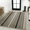 thumbnail image 2 of JONATHAN Y SANTA MONICA 5 x 8 Area Rug, Haynes Double Stripe - Black/Beige, SMB202D-5, 2 of 7