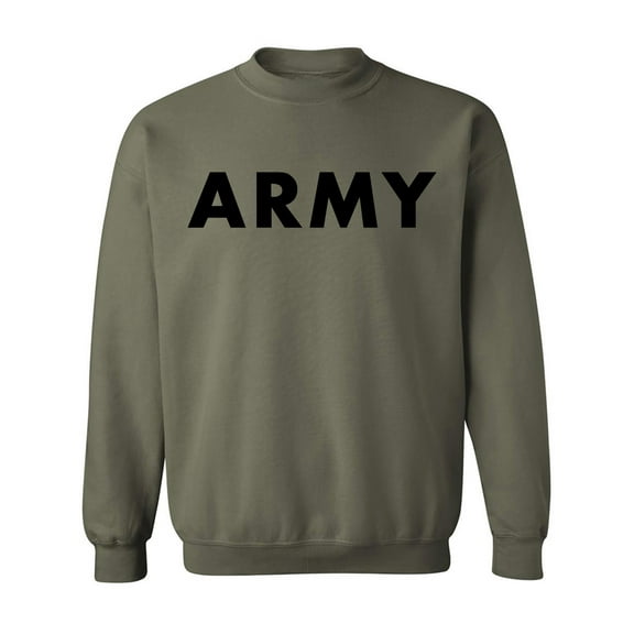 ARMY Crewneck Sweatshirt in Military Green
