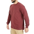 thumbnail image 2 of Men's Smith's Workwear Extended-Tail Pocket Tee Color: Burgundy Size: L, 2 of 5