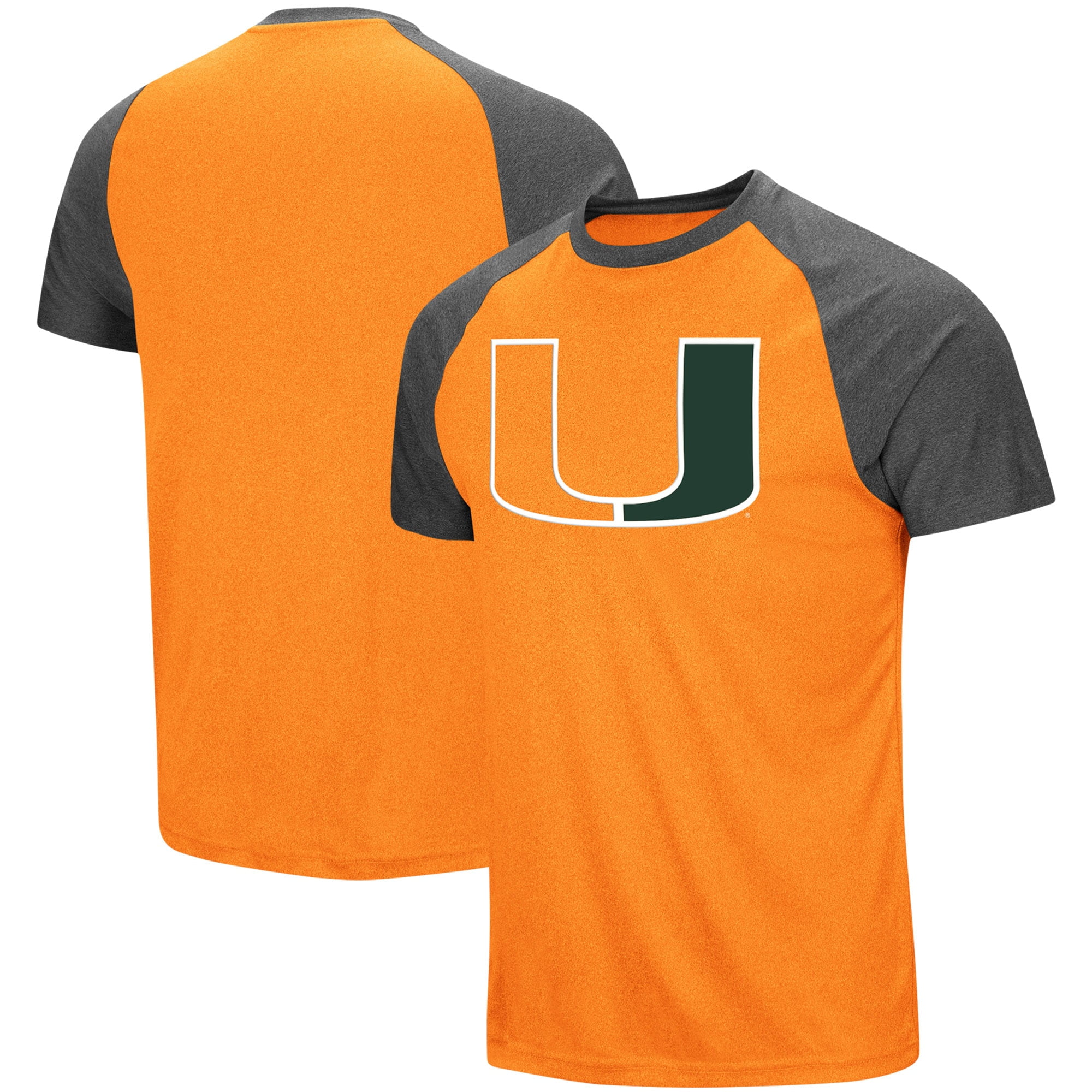 Miami Hurricanes Colosseum Heat Raglan T-Shirt - Orange - Walmart.com