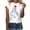 #1-White, variant on Womens Fashion Casual Printing O-Neck Loose Short Sleeve T-Shirt Pullover Tops