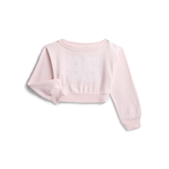 Weekend Academy Girls Fleece Sweatshirt with Long Sleeves, Sizes 4-18