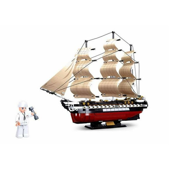 Texas Toy Distribution 836 USS Constitution Frégate 1-170 Échelle Bâtiment Brique Kit & 44; 1118 Pièce