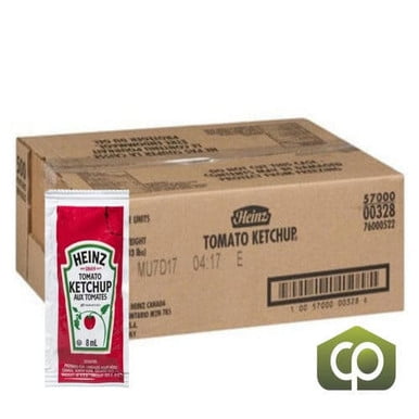 Heinz Ketchup Packets - 8 ml / 6 lbs (500/Case) | Canada's Favorite Ketchup