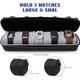 thumbnail image 2 of Estuche rígido para relojes, organizador portátil con forro de terciopelo y cremallera, ideal para viaje, almacenamiento compacto y duradero, compatible para hombre y mujer, 2 of 4