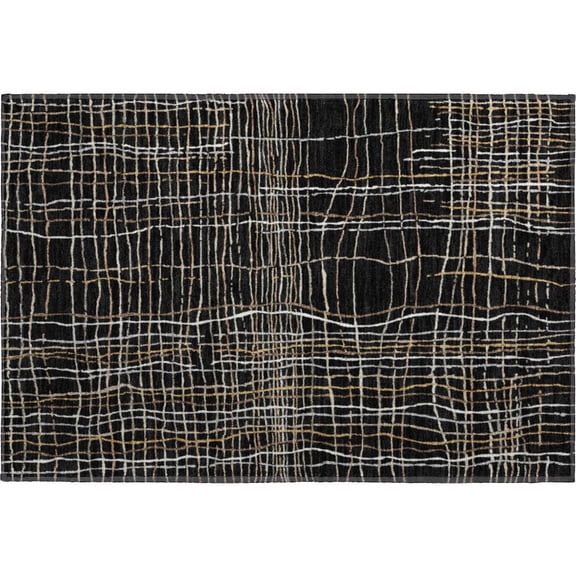 Dalyn Rugs Premium Machine Washable Mayfield AMF998 Black 1'8" x 2'6" Rug