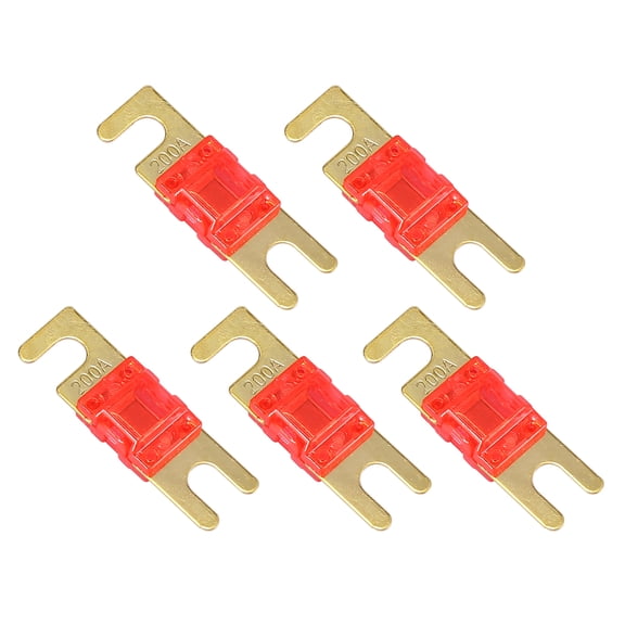 5pcs Mini ANL Fuses 200A 200AMP for Car Truck Motorcycle Boat Audio CDs Red