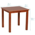 thumbnail image 2 of ECR4Kids 24in x 24in Hardwood Table and Two 12in Chairs, Dark Walnut, 3-Piece, 2 of 9