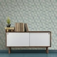 thumbnail image 2 of Eco Wallpaper Dabria Blue Geometric Wallpaper, 2 of 2