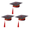 thumbnail image 1 of 3Sets Black Graduation Caps for Kids with Square Shape and Paper Material for DIY and Crafts, 1 of 8