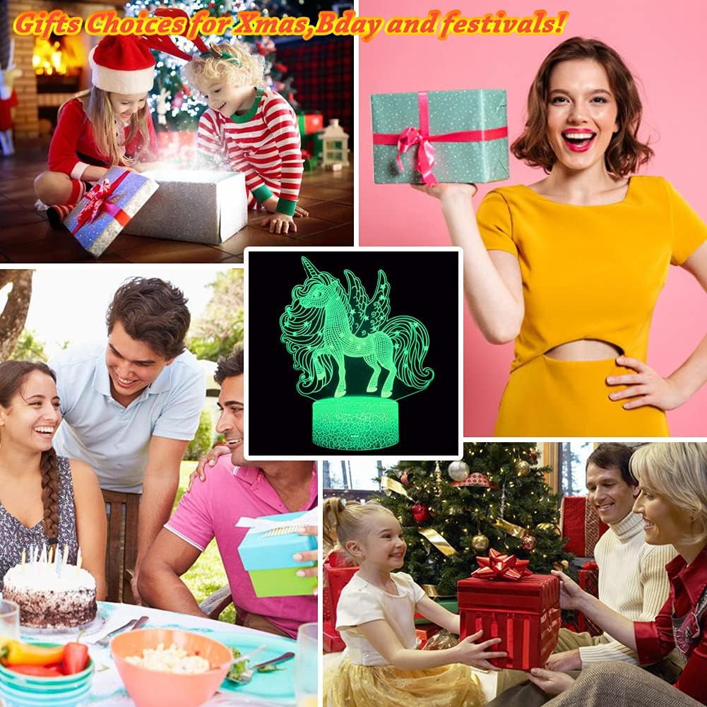 HEXNNHA 3D Night Light for Kids, The Avengers Heroes 3D Illusion Lamp with Remote & Smart Touch 16 Changeable Colors for Children's Room Decoration Christmas Birthday Gift MW525-044