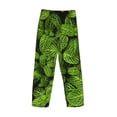 thumbnail image 3 of Lsque Tiny Green Fern Leaves Print Men's Pajama Pants, Lounge Pant - Comfortable Home Wear,Elastic Waistband, Stylish Design-X-Large, 3 of 9