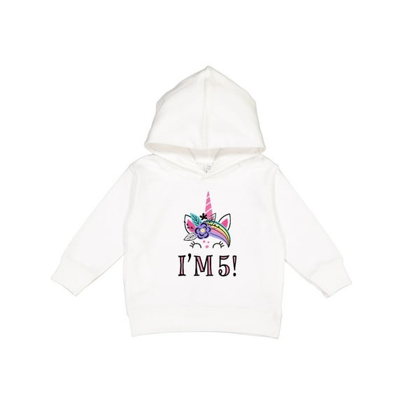 Inktastic 5th Birthday Unicorn Party 5 Year Old Girl Toddler Hoodie