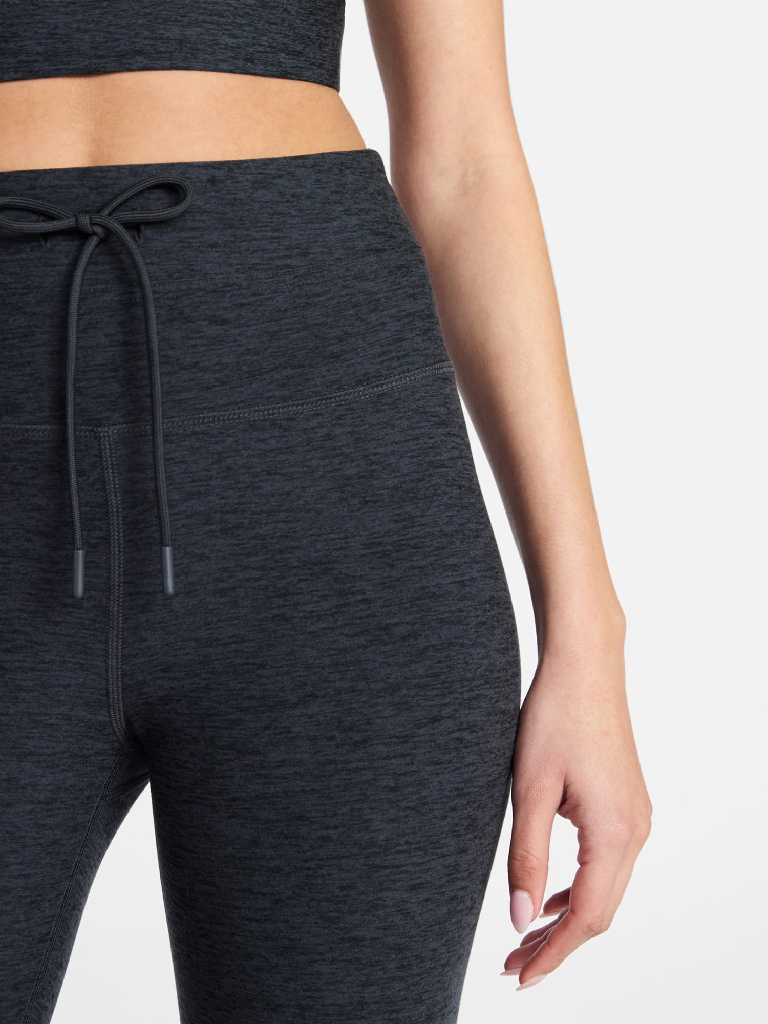 Athletic Works Women's ButterCore Compression Leggings with Drawstring, 7/8 Length, Sizes XS-XXXL