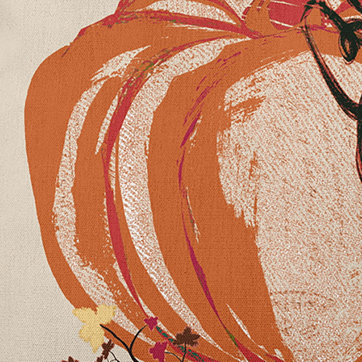 26" x 26" Simply Daisy Pumpkin Love Polyester Accent Pillow, Dusty Orange Qty 1